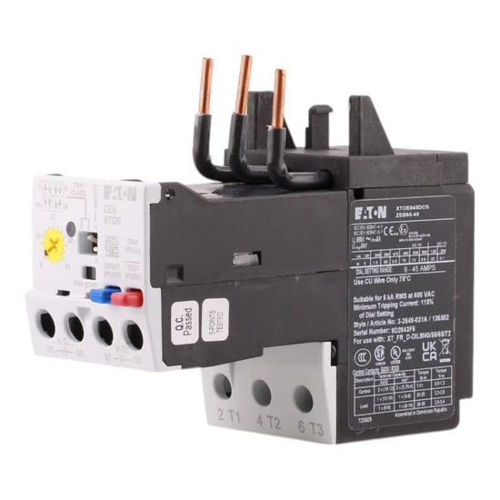 Eaton C440 XTOE045DCS 9-45A Electronic Overload Relay – Direct Mount – 55mm Frame