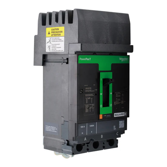 Square D HDA36100 PowerPacT H 100A 3-Pole 600VAC Thermal-Magnetic I-Line Circuit Breaker (ABC Phase)