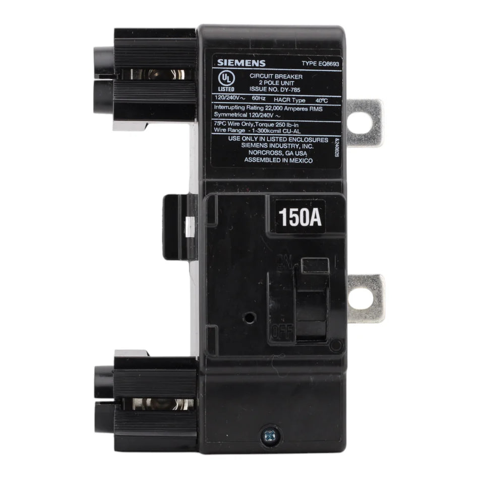 Siemens MBK150A 150 Amp Main Breaker – Load Center Conversion Kit – 120/240V