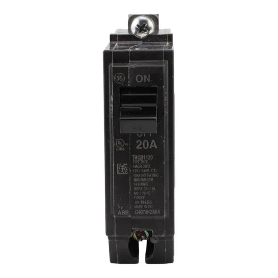 ABB THQB1120 20A 1-Pole Bolt-On Circuit Breaker – Bolt-On – 120/240V