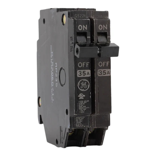 GE THQP235 35A 2-Pole Q-Line Thin Miniature Circuit Breaker – Plug-In – 120/240V
