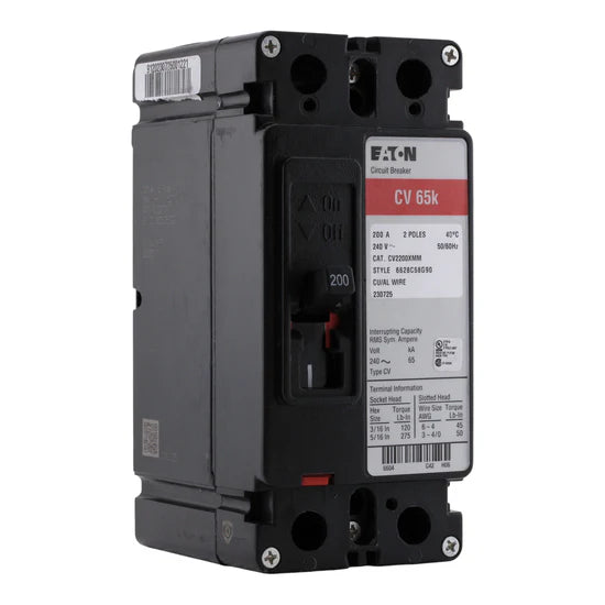 Eaton CV CV2200XMM 200A 2P Molded Case – Bolt-On – 120/240V