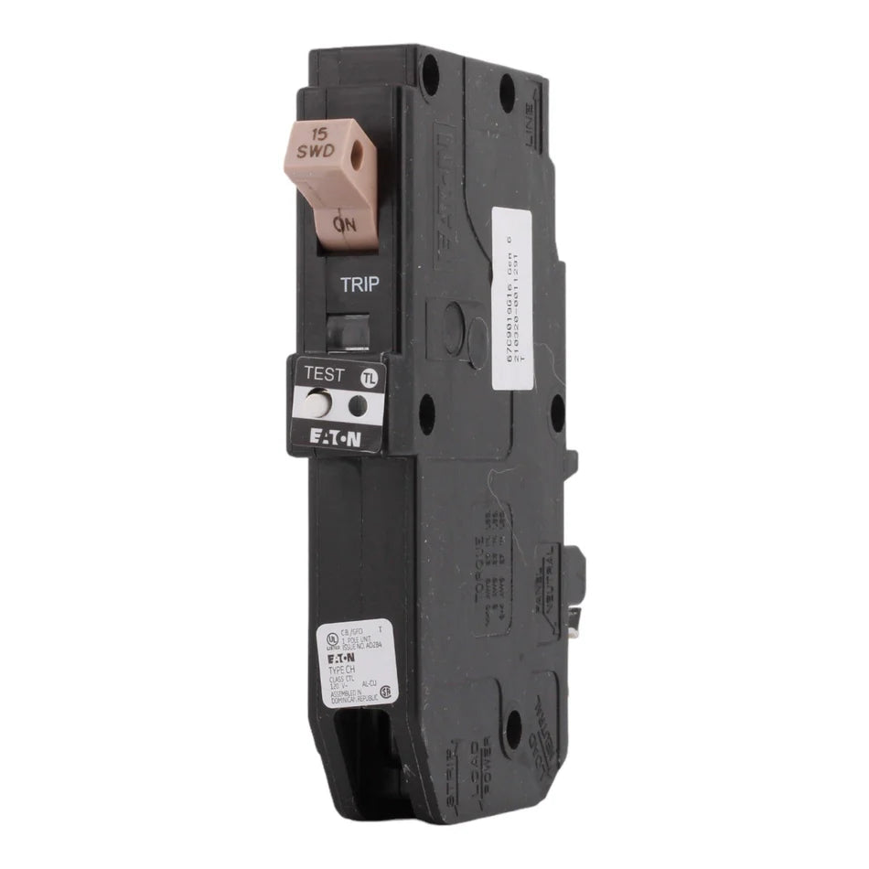 Eaton CHFP115GF 15A 1-Pole GFCI Circuit Breaker – Plug-On Neutral – 120/240V