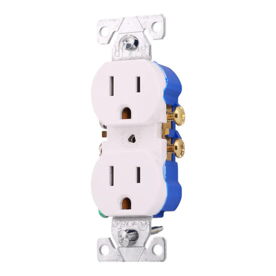 Eaton TR270W-BOX 15A 2-Pole Tamper Resistant Duplex Receptacle – Flush Mount – 125V