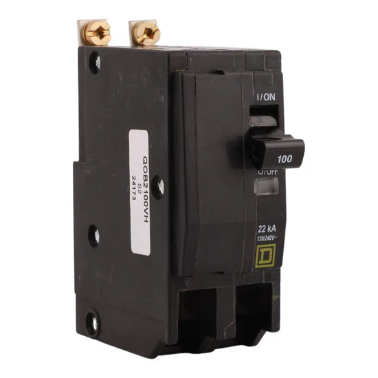 Square D QOB2100VH 100A 2-Pole Standard Breaker – Bolt-On – 120/240V