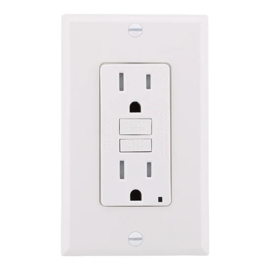 Leviton GFTR1-W 15A Duplex GFCI Receptacle – Tamper-Resistant – 125V