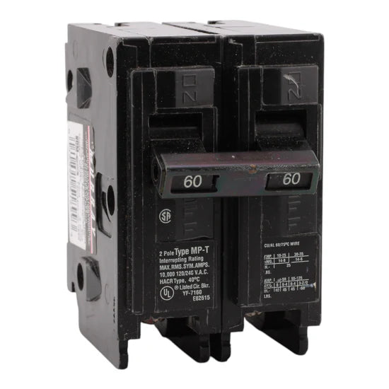 Murray MP260 60A 2-Pole Thermal Magnetic Circuit Breaker – Plug-In – 120/240V