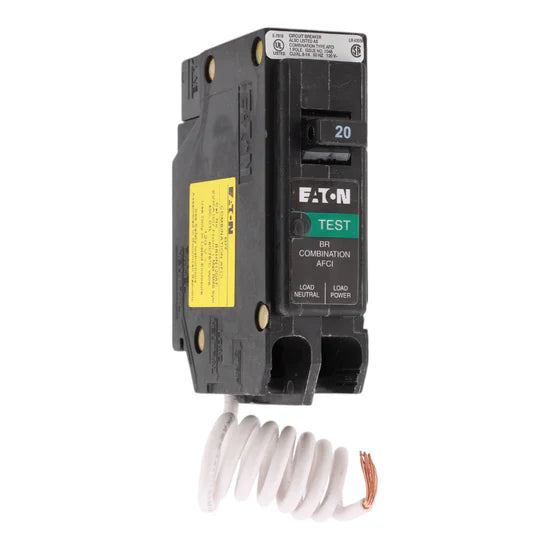 Eaton BRHN120AF 20A 1-Pole AFCI Circuit Breaker – Plug-On – 120V