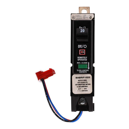 Eaton BABRP1020 20A 1P Thermal-Magnetic Remotely Operated Circuit Breaker – Bolt-On – 120V