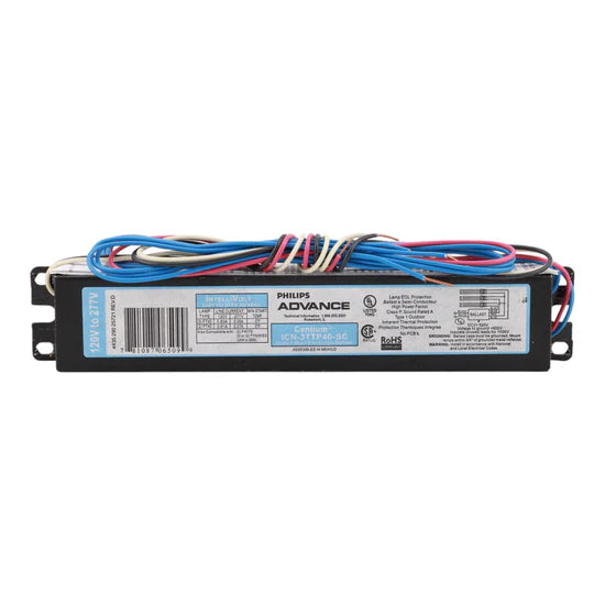 Philips Advance ICN-3TTP40-SC 40W 3-Lamp Electronic Ballast – Plug-In – 120-277V