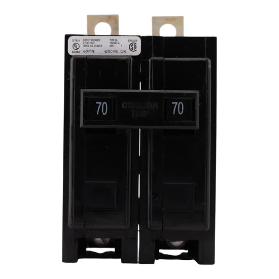 Eaton BAB2070 70A 2-Pole Thermal-Magnetic – Bolt-On – 120/240V