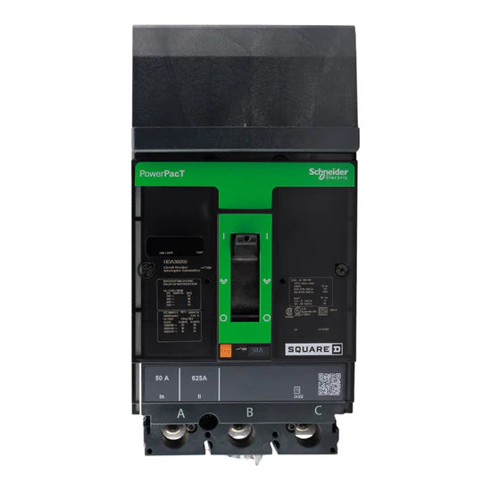 Square D HDA36050 PowerPacT H 50A 3-Pole 600VAC Thermal-Magnetic I-Line Circuit Breaker