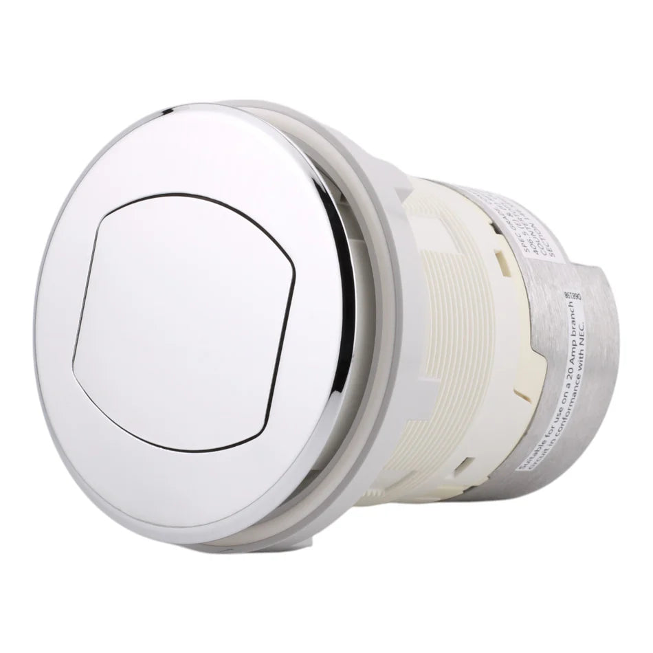 Hubbell RCT200CH 15A 125V Kitchen Counter Receptacle – Surface Mount – Tamper Resistant – Chrome