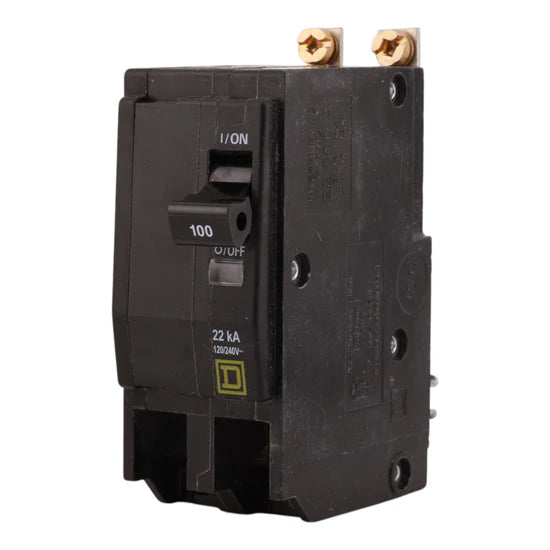 Square D QOB2100VH 100A 2-Pole Standard Breaker – Bolt-On – 120/240V