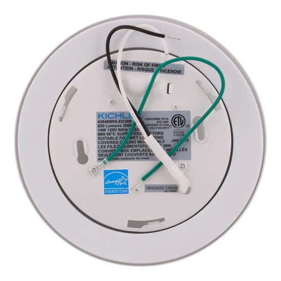 Kichler 43846WHLED30 7.5in 3000K LED Flush Mount Downlight – Downlight Gen I