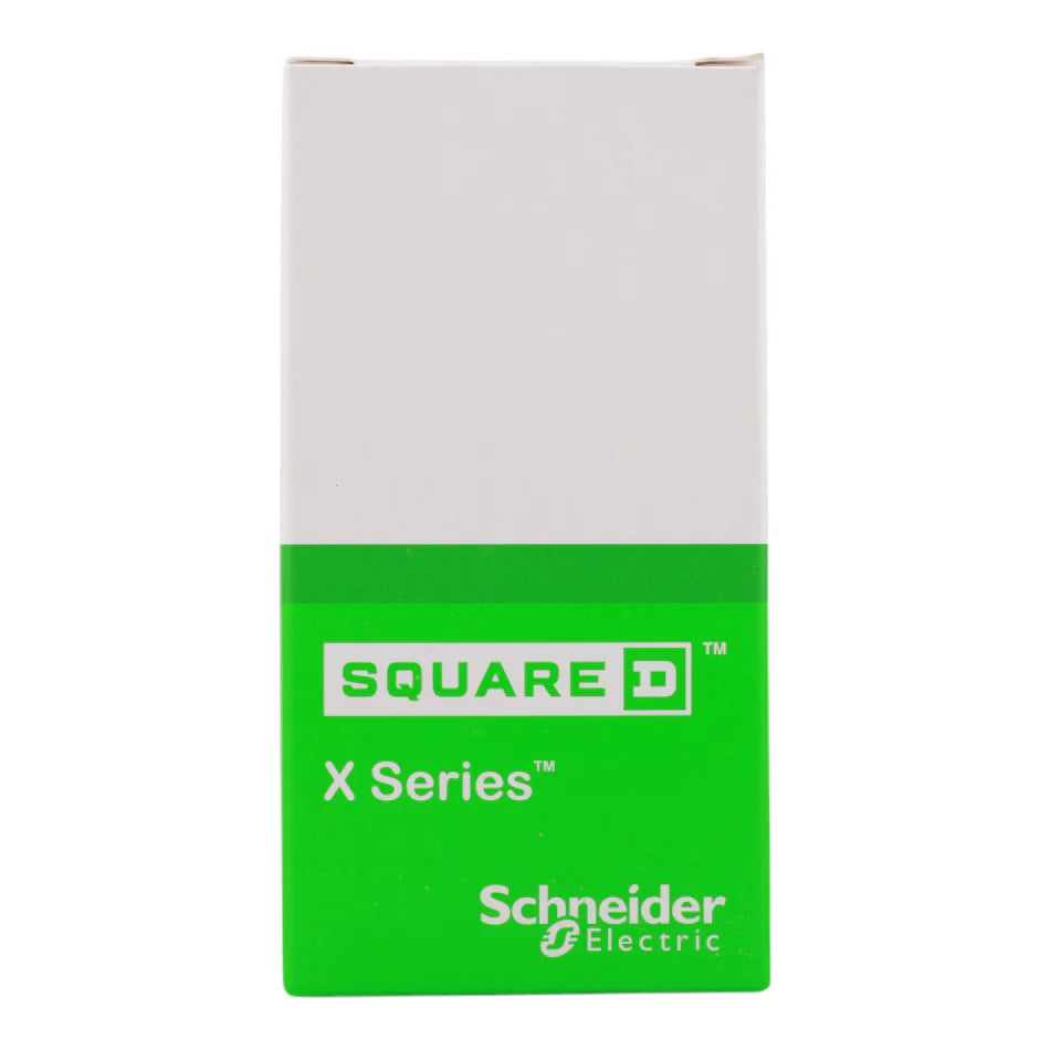 Square D SQR57101WH X Series 15A 125V Tamper-Resistant Lighted Outlet – Matte White