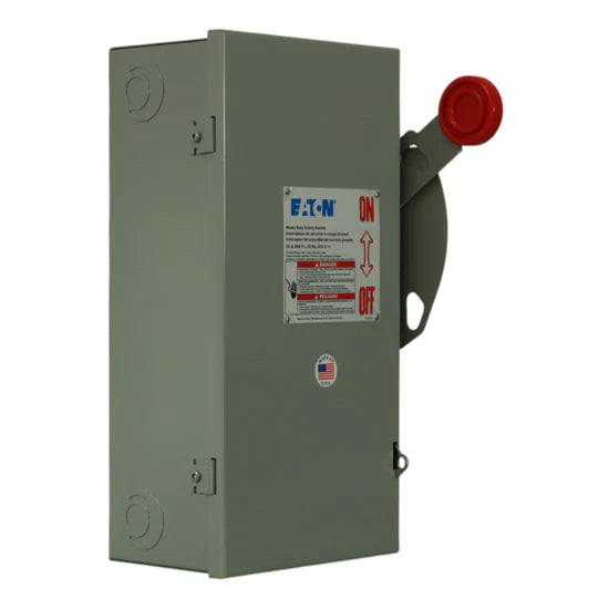 Eaton DH261UGK 30A 2-Pole Non-Fusible Heavy Duty Safety Switch – Surface Mount – 600V