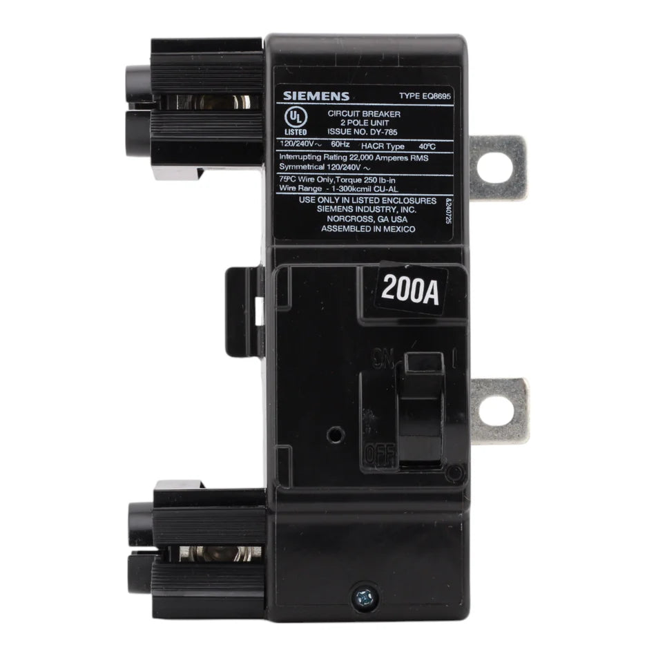Siemens MBK200A 200–225 Amp Main Breaker – Load Center Conversion Kit – 120/240V