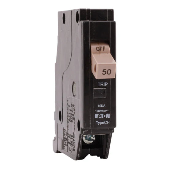 Eaton CHF150 50A 1-Pole CHF Thermal-Magnetic Circuit Breaker – Plug-In – 120/240V