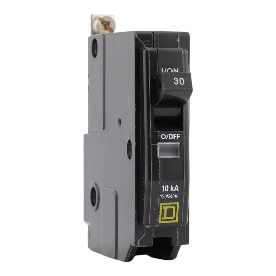 Square D QOB130 30 Amp Single-Pole Thermal Magnetic Circuit Breaker – Bolt-On – 120/240V
