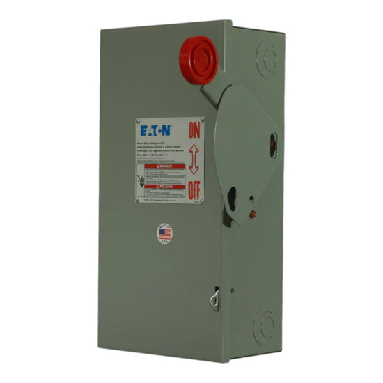 Eaton DH261UGK 30A 2-Pole Non-Fusible Heavy Duty Safety Switch – Surface Mount – 600V