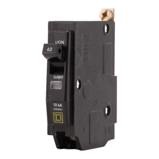 Square D QOB140 40A 1P Standard Bolt-On Circuit Breaker – 120/240V