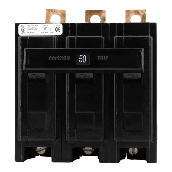Eaton BAB3050H 50A 3-Pole Thermal-Magnetic – Bolt-On – 240V
