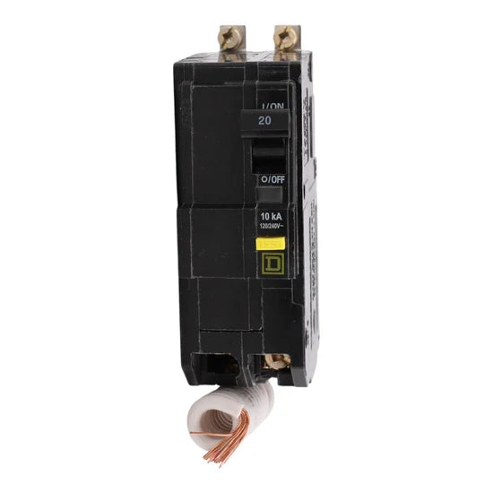 Square D QOB220GFI 20A 2-Pole GFCI Circuit Breaker – Bolt-On – 120/240V