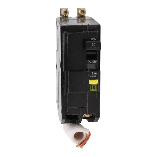 Square D QOB220GFI 20A 2-Pole GFCI Circuit Breaker – Bolt-On – 120/240V
