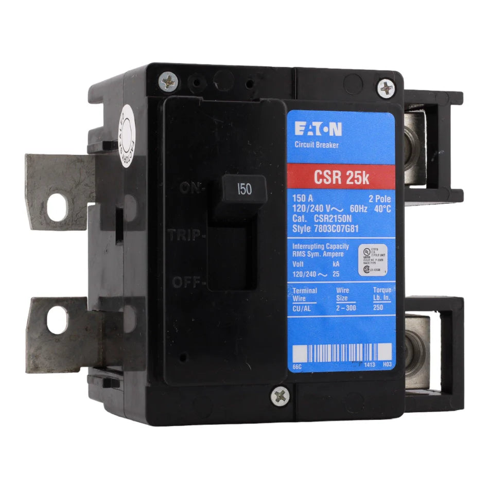 Eaton CSR2150N 150A 2-Pole Main Circuit Breaker – Bolt-On – 120/240V