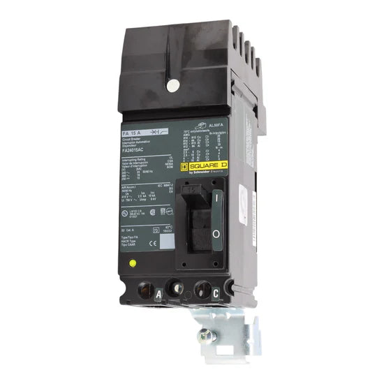 Square D FA24015AC 15A 2-Pole Thermal-Magnetic – I-Line – 480V
