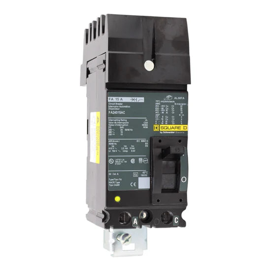 Square D FA24015AC 15A 2-Pole Thermal-Magnetic – I-Line – 480V