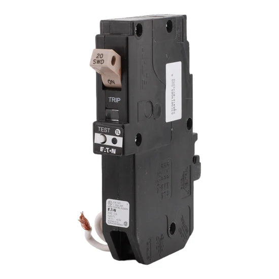 Eaton CHFN120GF 20A 1-Pole GFCI Circuit Breaker – Pigtail Neutral – 120V AC