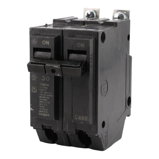 ABB THQB2130 30A 2-Pole Q-Line Bolt-On Circuit Breaker – Bolt-On – 120/240V