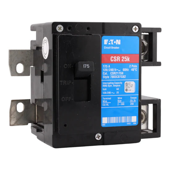 Eaton CSR2175N 175A 2-Pole Thermal Magnetic – Plug-On – 120/240V AC