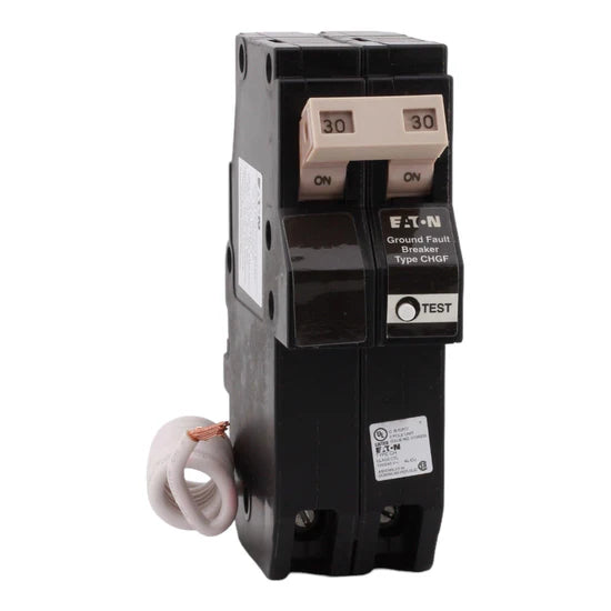 Eaton CHN230GF 30A 2-Pole GFCI Circuit Breaker – Pigtail Neutral – 120/240V AC