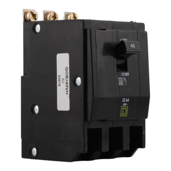 Square D QOB340VH 40A 3-Pole Standard – Bolt-On – 120/240V