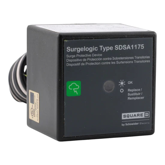 Square D SDSA1175 36kA 1-Phase Type 1 Surge Protection Device – Back Nipple – 120/240V