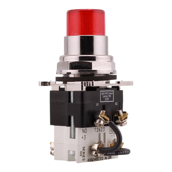 Eaton 10250T221LRP06 120V Red LED Indicating Light – Panel Mount – 120V