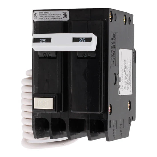 Eaton GFTCB225 25A 2-Pole GFCI Circuit Breaker – Plug-On Neutral – 120/240V