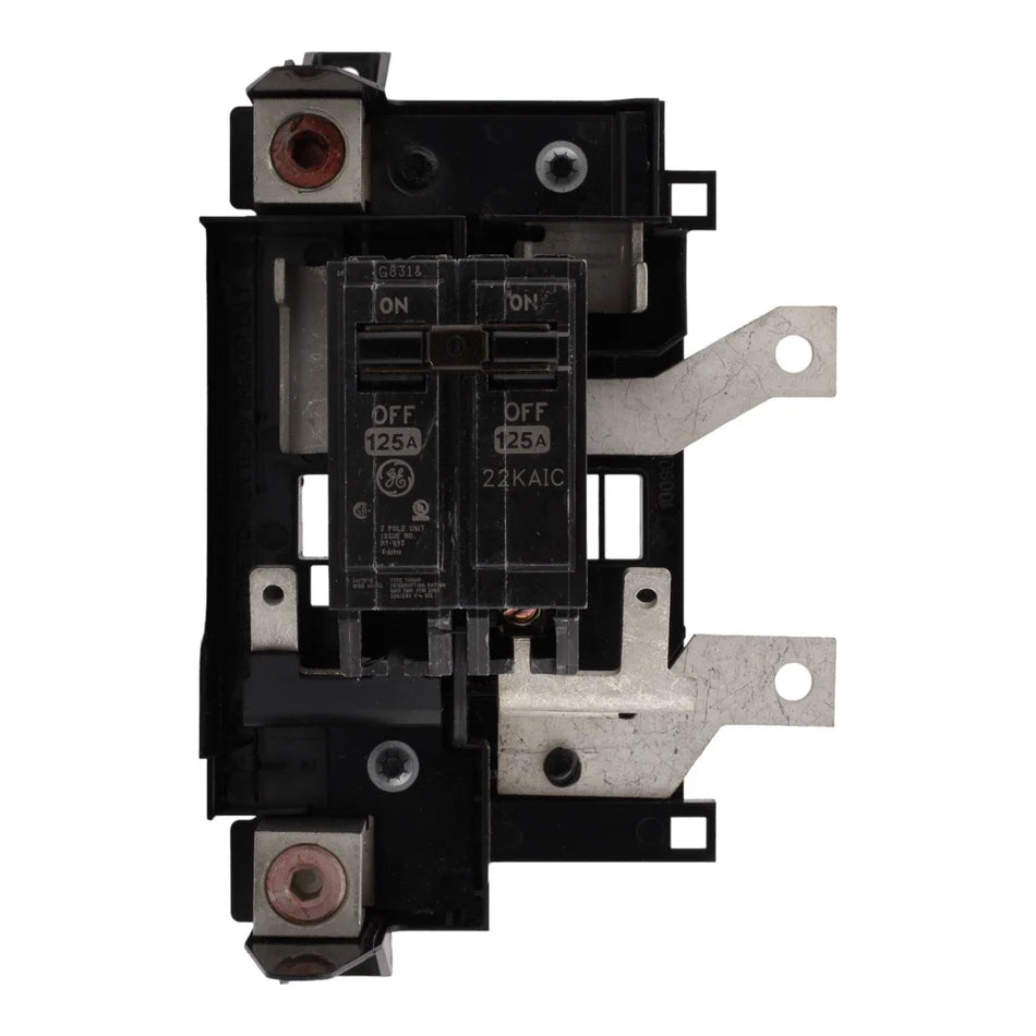 GE THQMV125D 125A 2-Pole Main Circuit Breaker – Plug-In – 120/240V