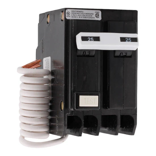 Eaton GFTCB225 25A 2-Pole GFCI Circuit Breaker – Plug-On Neutral – 120/240V