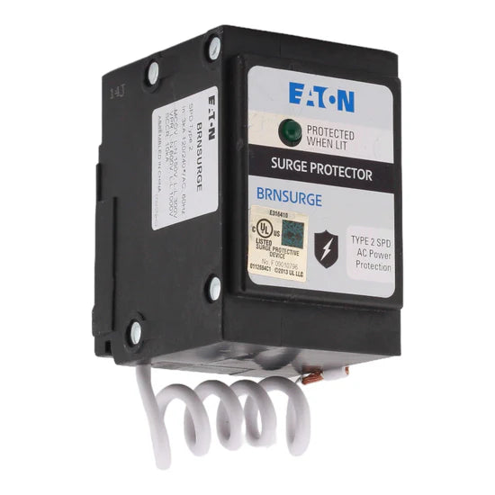 Eaton BRNSURGE Whole House Surge Protector – Type 2 SPD – Plug-On – 120/240V