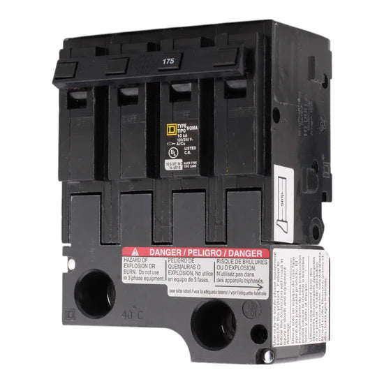 Schneider Electric HOM2175BB 175A 2-Pole Mini Branch Circuit Breaker – Plug-In – 120/240V