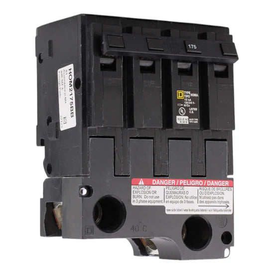 Schneider Electric HOM2175BB 175A 2-Pole Mini Branch Circuit Breaker – Plug-In – 120/240V