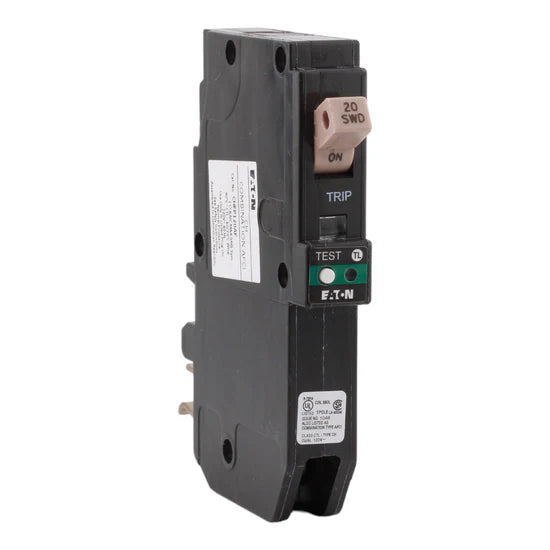 Eaton CHFP120AF 20A 1-Pole AFCI Circuit Breaker – Plug-On Neutral – 120V AC