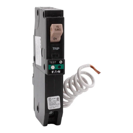 Eaton CHFN115AF 15A 1-Pole Combination AFCI Circuit Breaker – Pigtail Neutral – 120V
