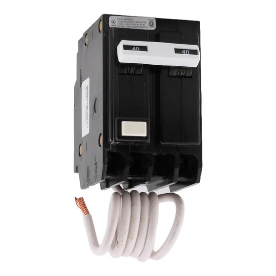 Eaton GFTCB240 40A 2-Pole GFCI Circuit Breaker – Pigtail Neutral – 120/240V