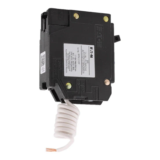 Eaton BRN115DF 15A 1-Pole Dual Function (AFCI/GFCI) Circuit Breaker – Plug-In (Pigtail Neutral) – 120V