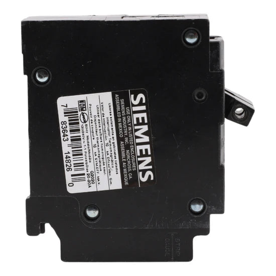 Q2020 Siemens Q2020 20/20A 1-Pole Tandem Circuit Breaker – Plug-In – 120V ...